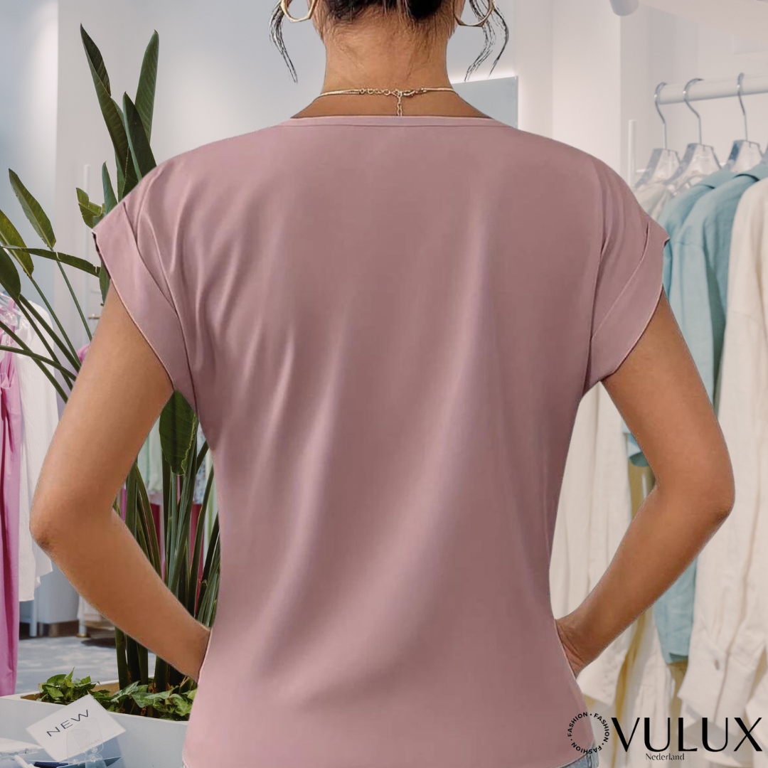 Fiona - Elegante top met korte mouwen