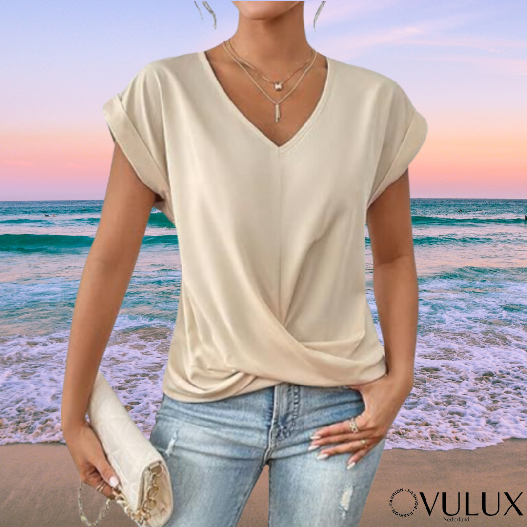 Fiona - Elegante top met korte mouwen