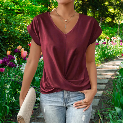 Fiona - Elegante top met korte mouwen