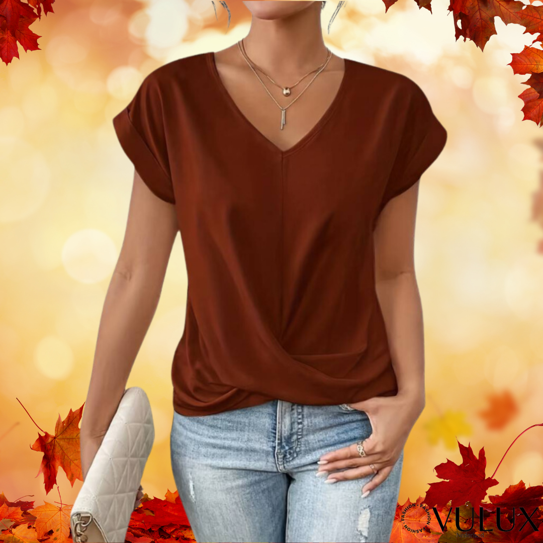 Fiona - Elegante top met korte mouwen