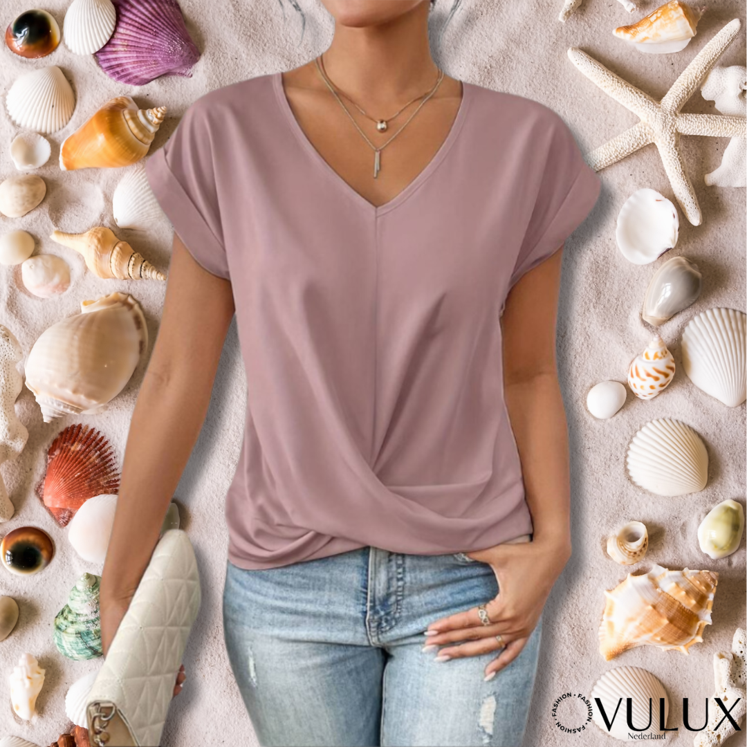 Fiona - Elegante top met korte mouwen