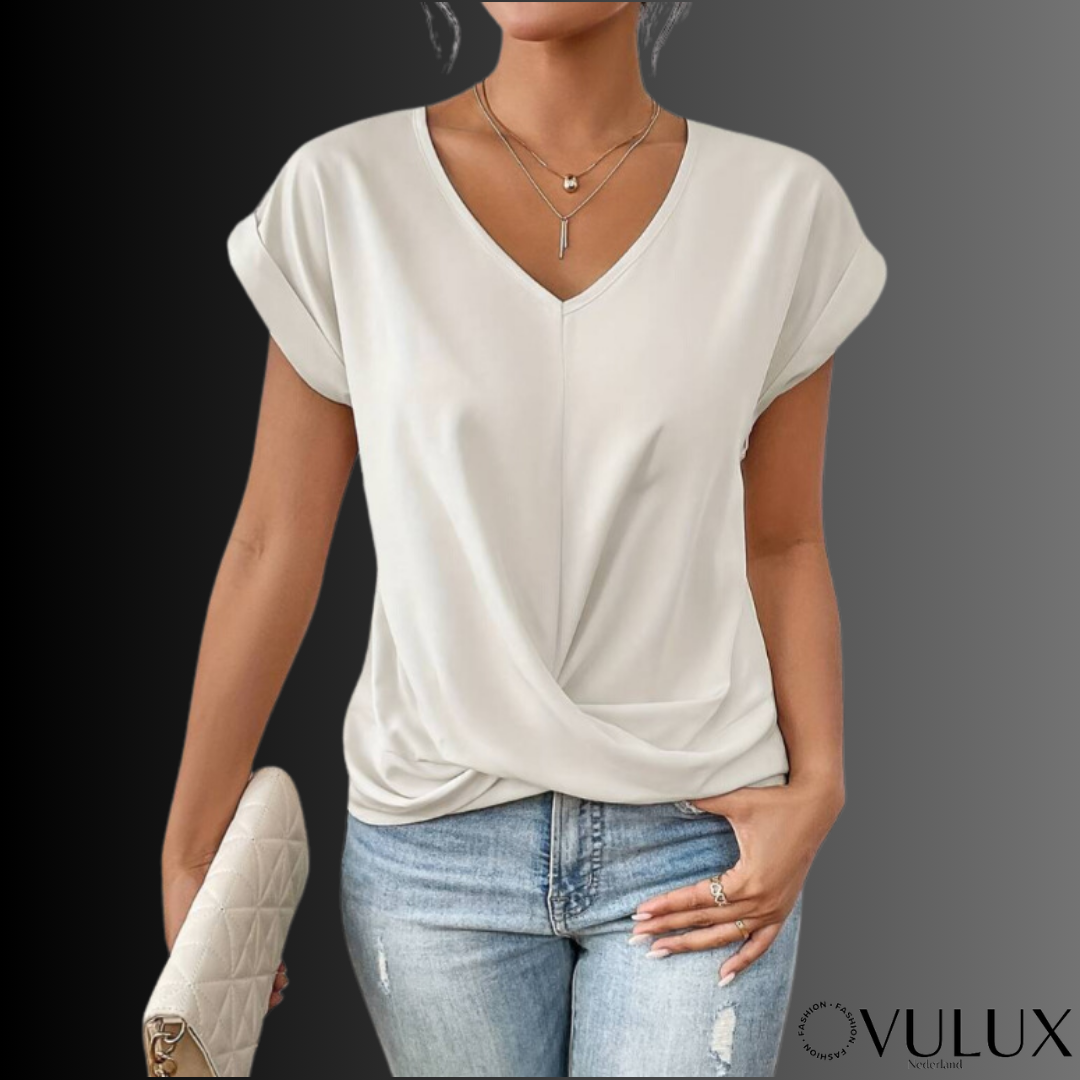 Fiona - Elegante top met korte mouwen