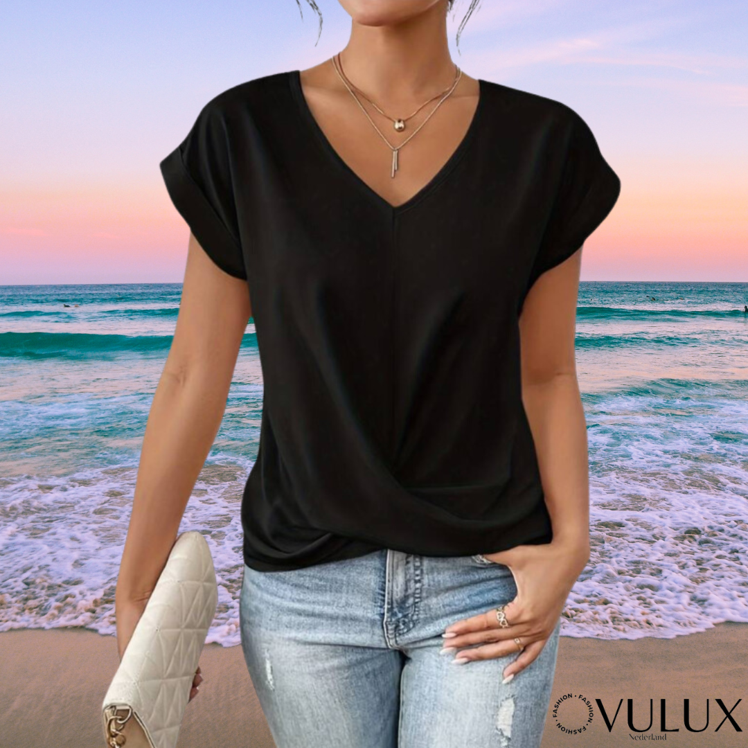 Fiona - Elegante top met korte mouwen