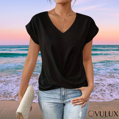 Fiona - Elegante top met korte mouwen