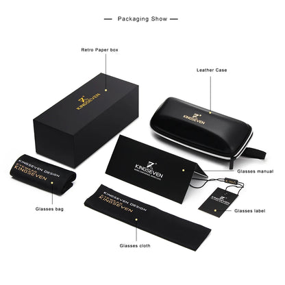 Kingseven ronde gepolariseerde bril