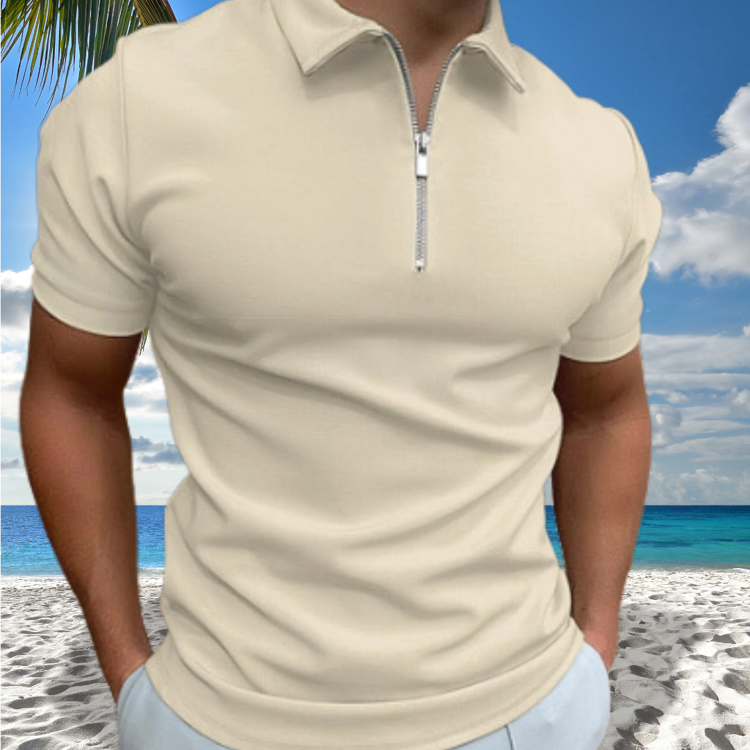 Santiago Zip-Up Polo