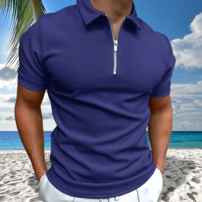 Santiago Zip-Up Polo