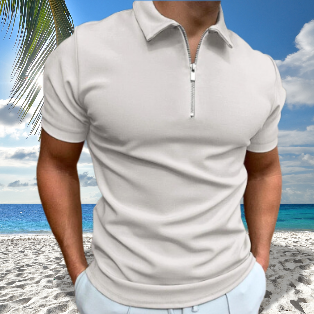 Santiago Zip-Up Polo