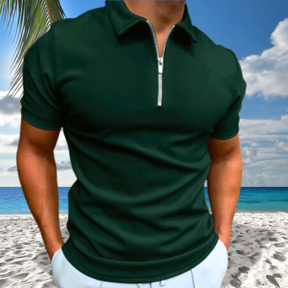 Santiago Zip-Up Polo