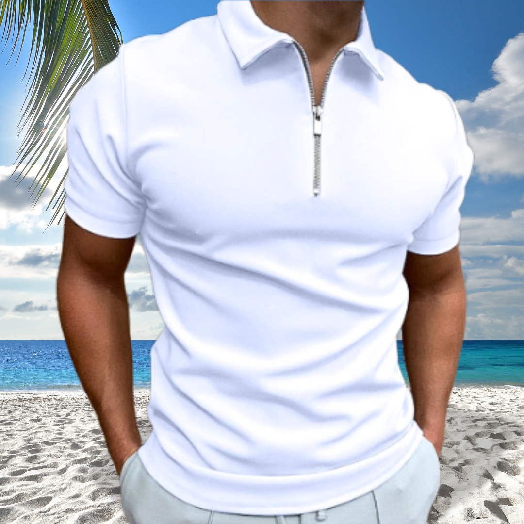 Santiago Zip-Up Polo